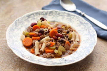 Three Bean Minestrone Soup