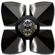 Next Launcher Theme Black Gear
