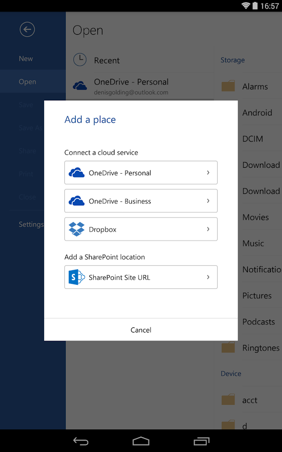 microsoft word for android free download