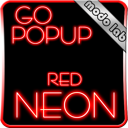 Red Neon GO Popup theme 個人化 App LOGO-APP開箱王