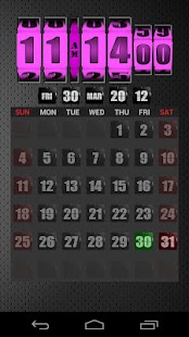 Free 3D Rolling Clock PINK APK