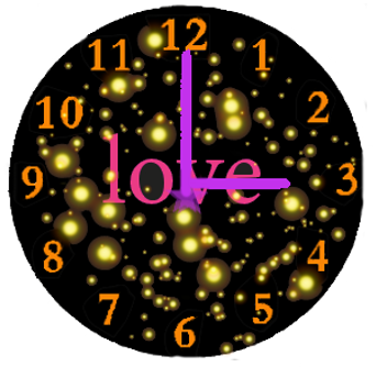 Love Analog Clock