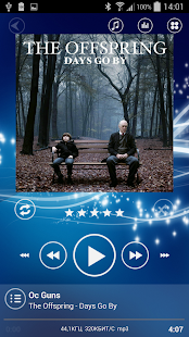 Poweramp Skin Sphere Blue - screenshot thumbnail