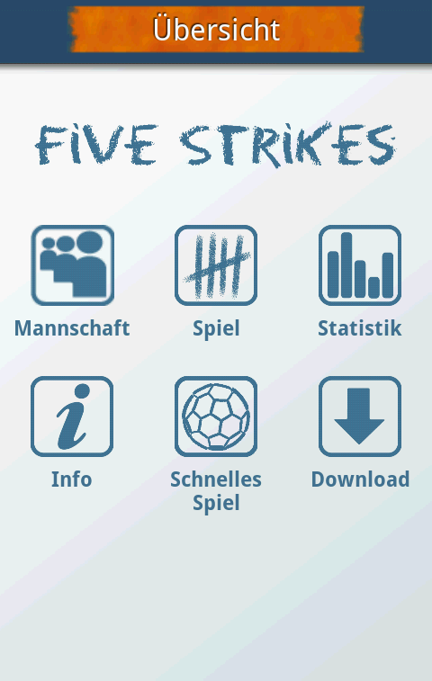 Android application Five Strikes Pro screenshort