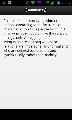 Dictionary Of Sociology