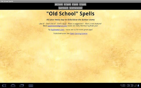 Old School Spells