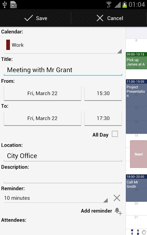 Business Calendar - screenshot