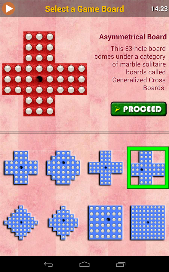 iMARBLE Pro Marble Solitaire / Peg Solitaire / Brainvita / Solo Noble ...