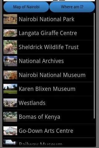 Nairobi Travel Guide Map