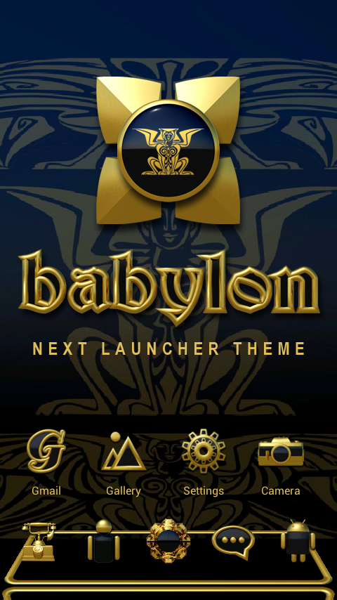 Next Launcher 3D Theme Babylon Screen 2