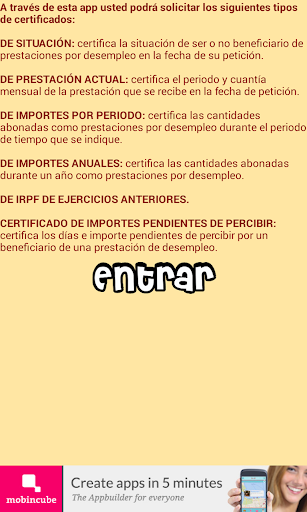 CERTIFICADOS del PARO