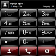 Dialer theme G Black Red