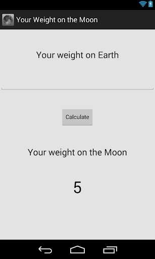 Your Weight on the Moon