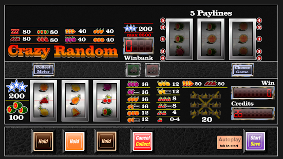 slot machine crazy random