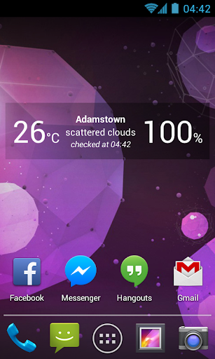 Clear Weather Widget