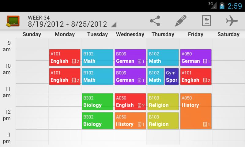 My Class Schedule (werbefrei) � Android-Apps auf Google Play