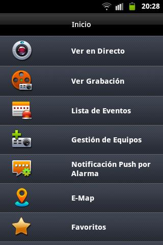 Android application Pegaso Plus screenshort
