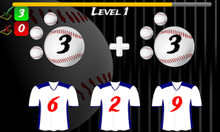 1st / 4th Grade Math Baseball poster 2
