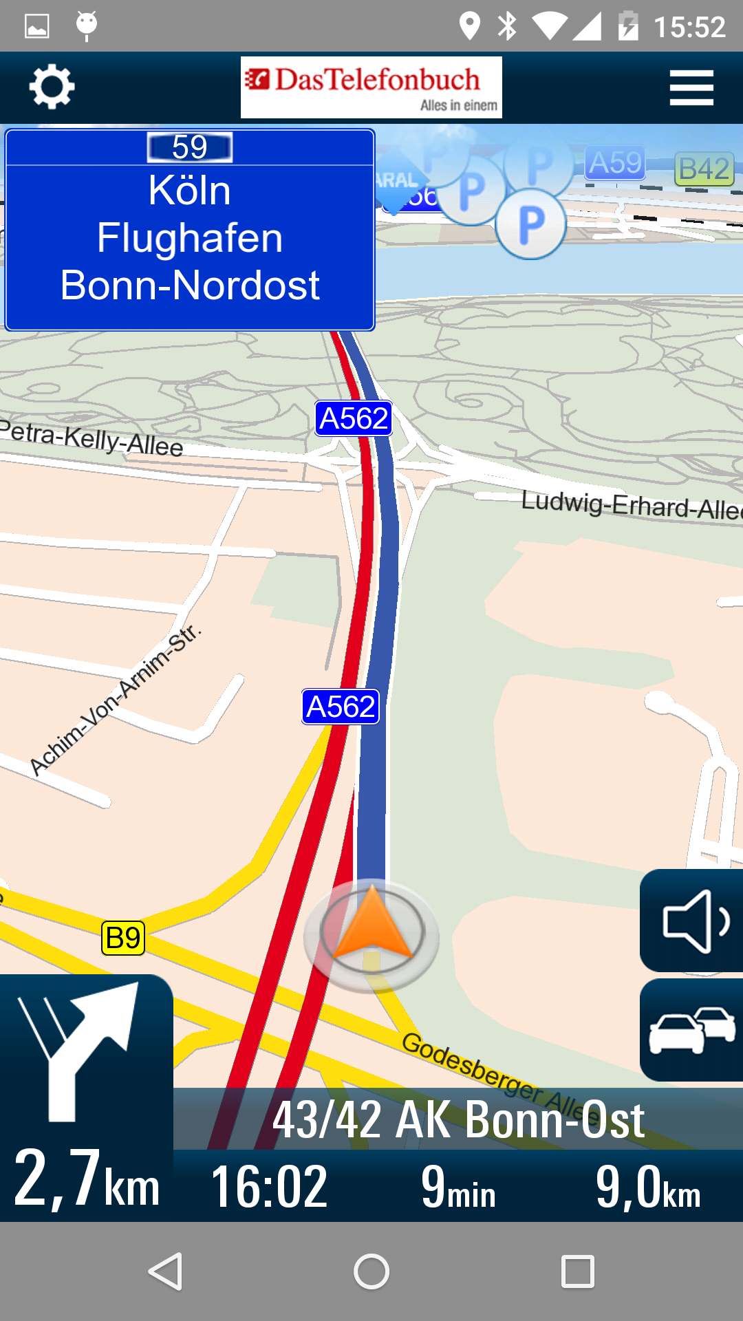 Android application V-Navi screenshort
