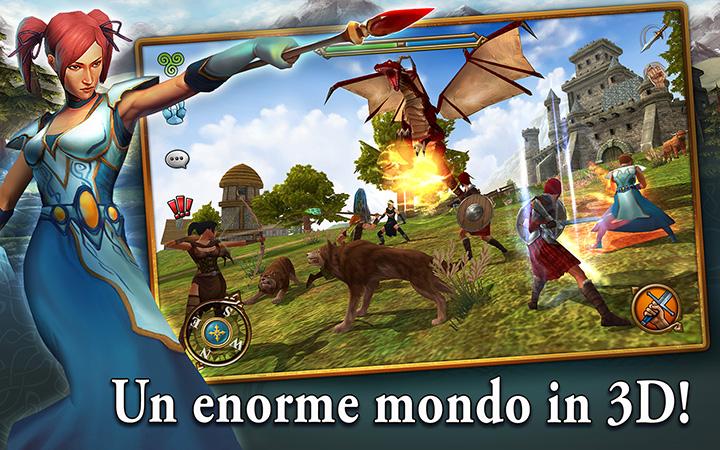 Android application Celtic Heroes - 3D MMORPG screenshort