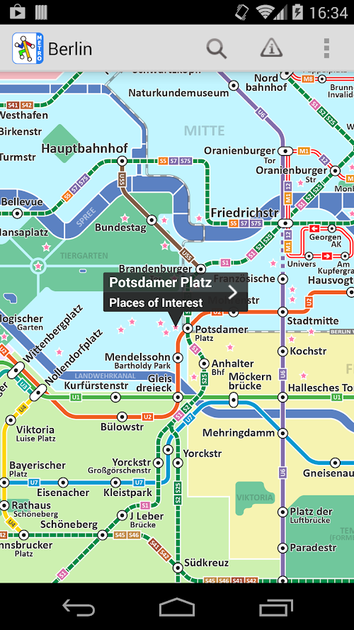 Android application Berlin Metro by Zuti screenshort