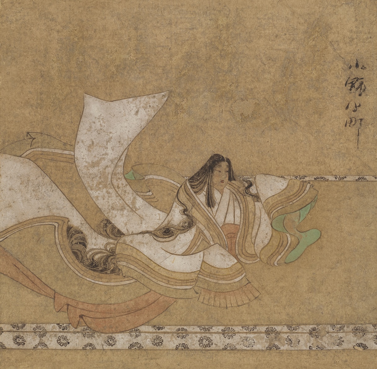 三十六歌仙絵 第12図 「小野小町」 - 岩佐又兵衛 — Google Arts & Culture