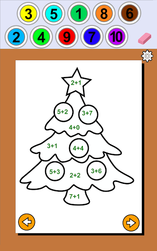 Christmas Math Coloring Book