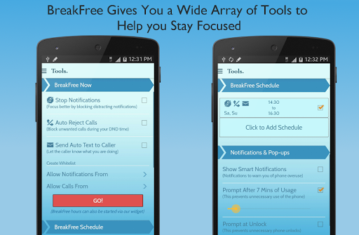【免費生產應用App】BreakFree Cell Phone Addiction-APP點子