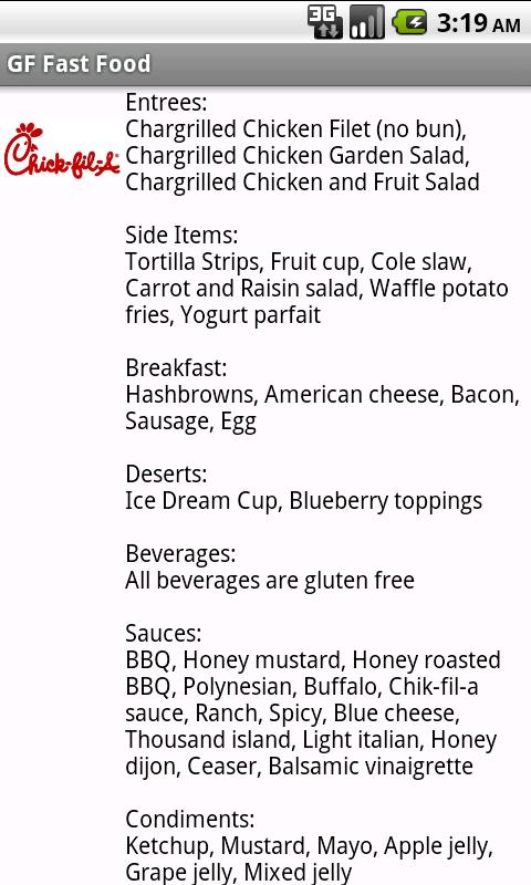 Gluten Free Fast Food Screen 3