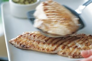 Snapper with Green Olive Tapenade