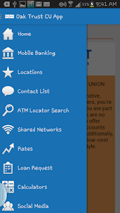 Oak Trust CU App - náhled