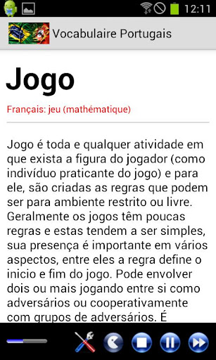 Vocabulaire Portugais