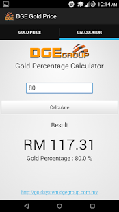 Lastest DGE Gold Price APK for Android
