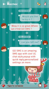 GO SMS CHRISTMAS MOCMOC THEME(圖2)-速報App