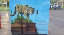 Tiger Painted on a Box
