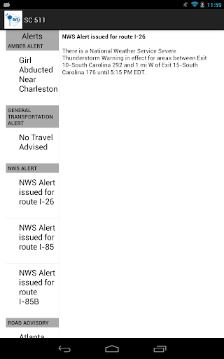 【免費旅遊App】511 South Carolina Traffic-APP點子