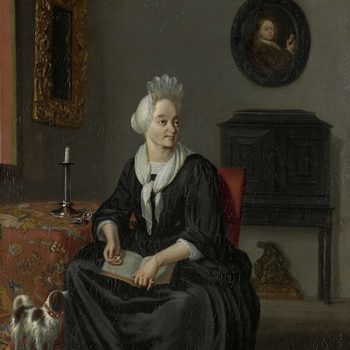 Anna de Hooghe (1645-1717). The Painter's fourth Wife, Ludolf Bakhuysen ...