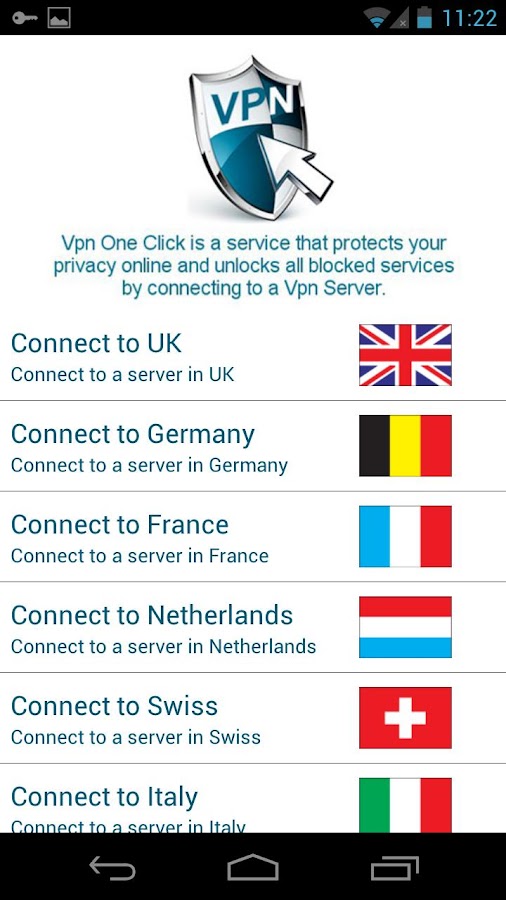 Vpn One Click - screenshot