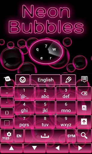 免費下載個人化APP|Neon Bubbles Keyboard app開箱文|APP開箱王