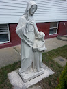 Woman and Child Statue