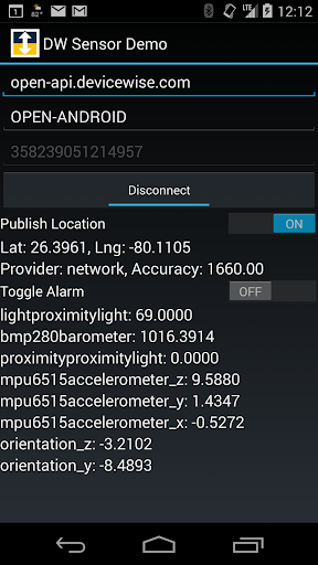 deviceWISE IoT Sensor Monitor