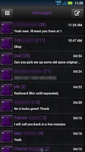 How to mod GO SMS Black Purple Theme lastet apk for pc
