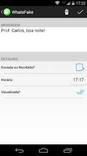 WhatsFake (Conversas Falsas) Screenshot
