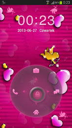 Lovely růžové Theme GO Locker poster 2