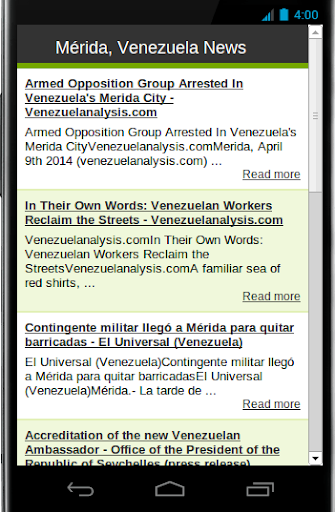 Mérida Venezuela News