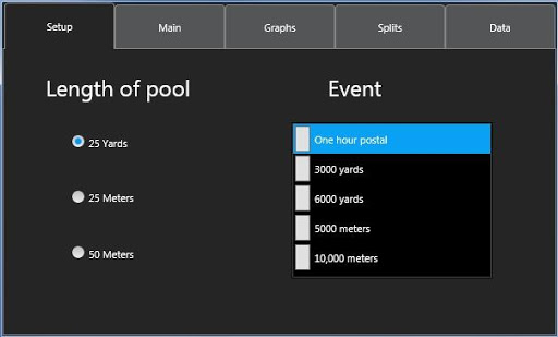 Postal Timer for USMS events