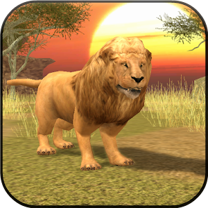 Wild Lion Simulator 3D logo