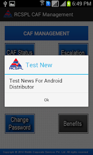 RCSPL CAF Management - screenshot thumbnail
