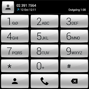 Dialer theme Gloss White