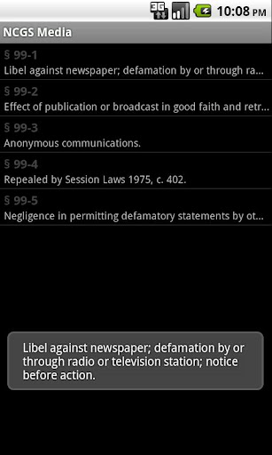 【免費書籍App】NC General Statutes - Media-APP點子